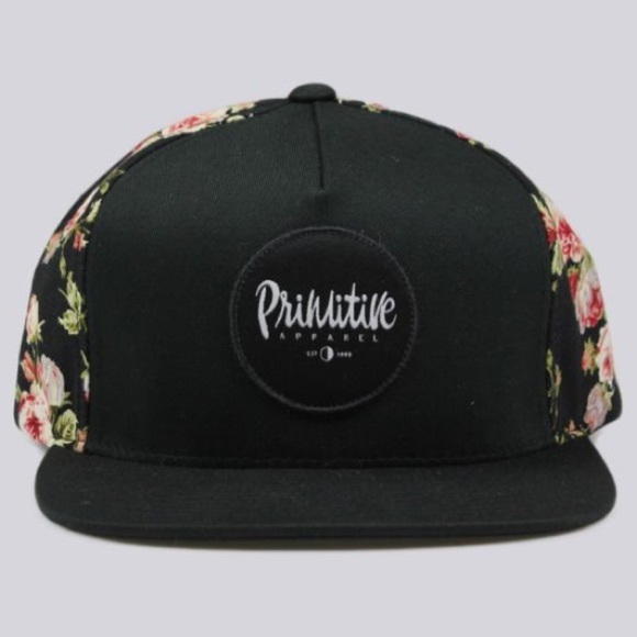 Primitive Roses Strapback Baseball Cap - Picture 2 of 8